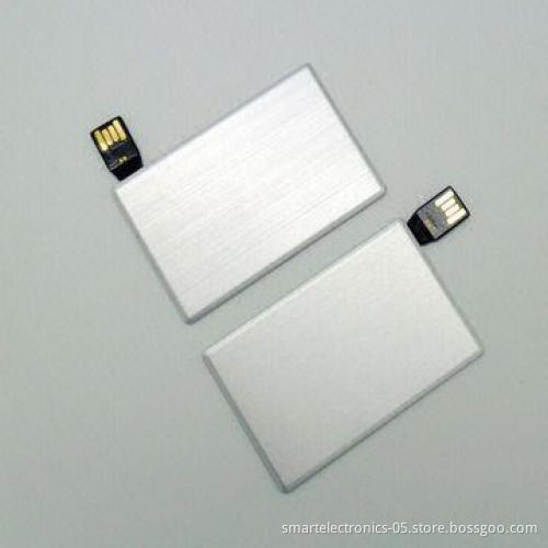 Metal credit card type USB flash drives